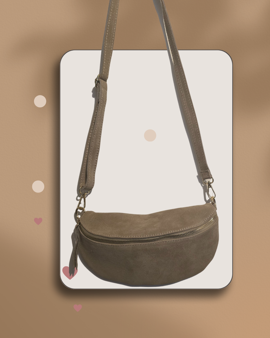 De Ultieme Heuptas/Crossbody  BEIGE