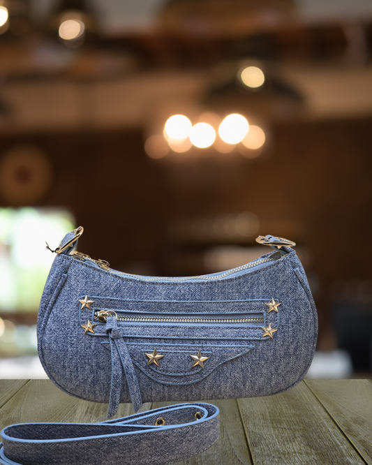 Denim look tas